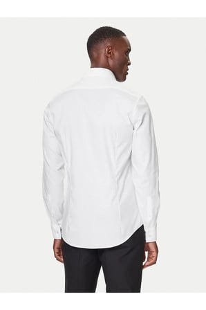 SLIM ESNTL TWILL STR Beyaz Erkek Gömlek