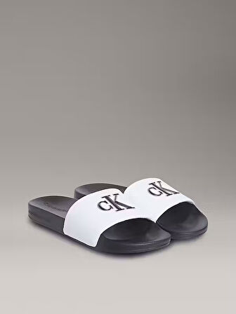 CALVIN KLEIN Erkek  Beyaz Terlik YM0YM01281 01W