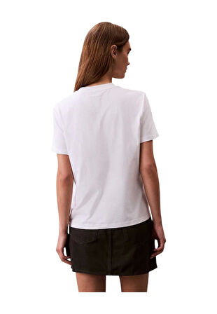 Calvin Klein Jeans Essentials Kadın Beyaz T-shirt LV047C912G-YAA