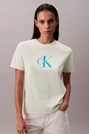 CK Jeans HR SS CLSSC MNLG CNC Kadın  T-shirt LV047B865G-NF1