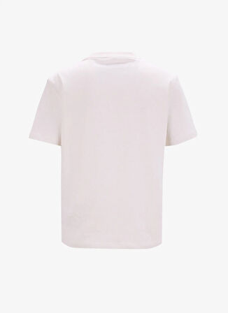 Calvin Klein Jeans Bisiklet Yaka Düz Bej Kadın T-Shirt