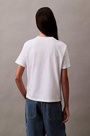 Kadın Hero Classic Mono T-Shirt - Beyaz | XS