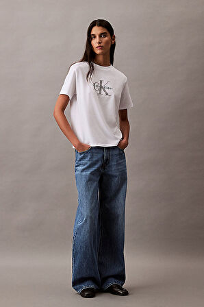 Kadın Hero Classic Mono T-Shirt - Beyaz | XS