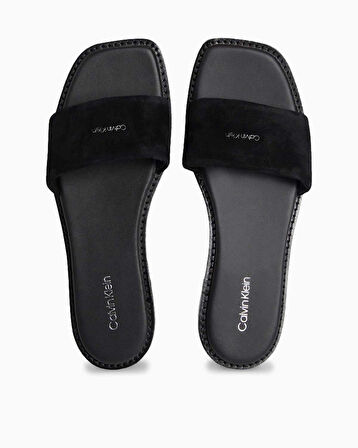 Calvin Klein Düz Tabanlı Tek Süet Bantlı Kadın Sandalet | 38