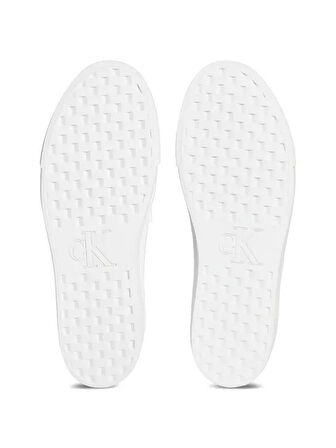 Calvin Klein Jeans Kadın Deri Düz Platform Beyaz Sneaker YW0YW01886-YAF