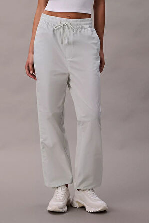 Kadın Pull On Logo TAM Kalıp Büzgülü Bel Jogger Pantolon - Su Yeşili | M