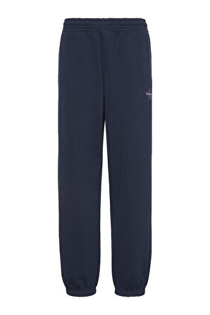 Kadın Monologo Rench Terry Jogger Eşofman Altı - Lacivert | M