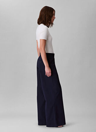 Calvin Klein Yüksek Bel Straight Mavi Kadın Pantolon LV044C645GCJM