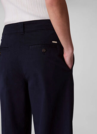 Calvin Klein Yüksek Bel Straight Mavi Kadın Pantolon LV044C645GCJM