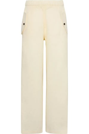LINEN CARGO PANT Kadın Krem Pantolon