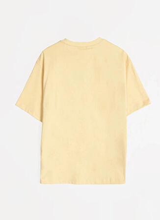 Calvin Klein Jeans Bisiklet Yaka Baskılı Sarı Erkek T-Shirt LV04RC851GRM9 SS 16S RLXD FIT CKJ G