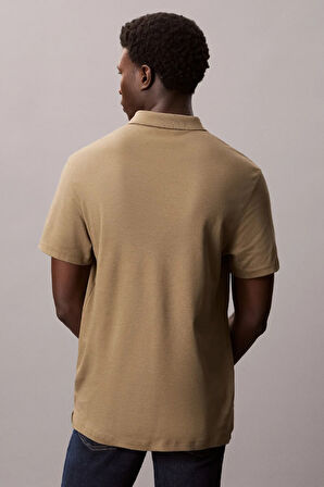 Erkek Regular Fit Monogram Nakışlı Polo T-Shirt - Bej | S