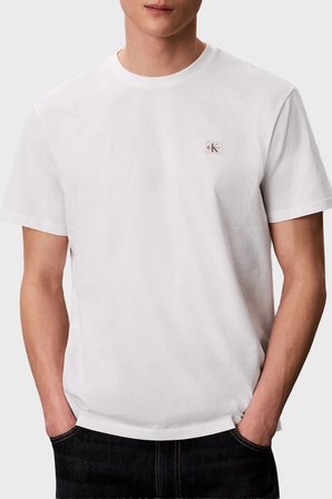 Calvin Klein Pamuklu Regular Fit Logolu Bisiklet Yaka T Shirt LV04RC272GYAF Erkek T SHİRT LV04RC272G YAF BEYAZ