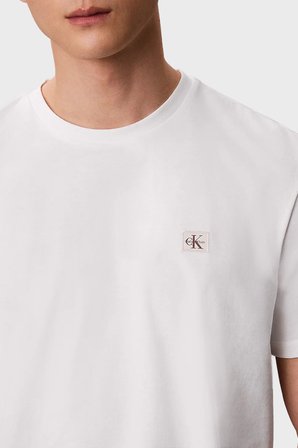 Calvin Klein Pamuklu Regular Fit Logolu Bisiklet Yaka T Shirt LV04RC272GYAF Erkek T SHİRT LV04RC272G YAF BEYAZ