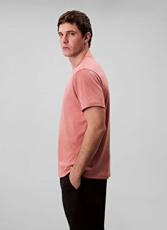 Calvin Klein Bisiklet Yaka Turuncu Erkek T-Shirt LV04LB275GGNQ_SS SUPIMA CHEST EMB C