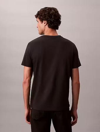 CALVIN KLEIN Erkek Marka Logolu Günlük Kullanıma Uygun Siyah T-Shirt LV04RC272G UB1