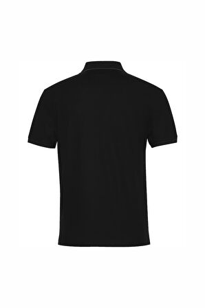 Erkek SS Refined Pique Klasik Polo T-Shirt - Siyah | L