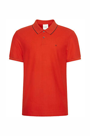 Erkek Regular Fit Kısa Kollu Polo Yaka T-Shirt - Kırmızı  | L