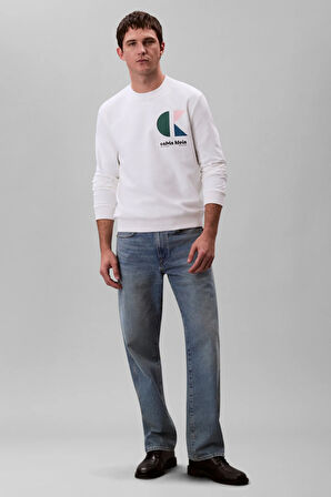 Calvin Klein Kadın Sweatshirt-LV04RC285GWHITE