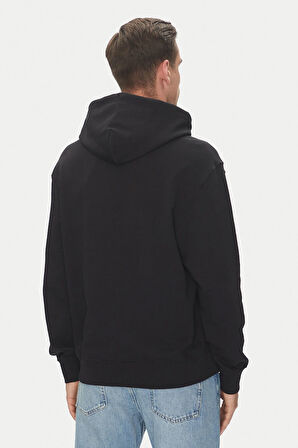 Erkek LS EU 350 Terry Kapüşonlu Sweatshirt - Siyah | S