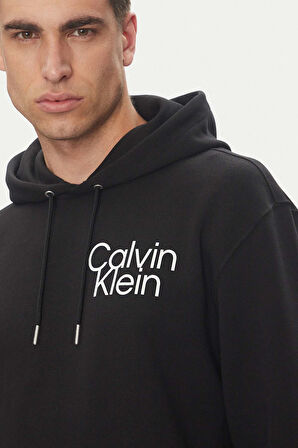 Erkek LS EU 350 Terry Kapüşonlu Sweatshirt - Siyah | S