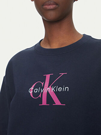 Calvin Klein Jeans Essentials Kadın Mavi Sweatshirts LV047B234G-CEF