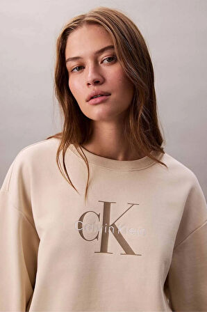 Calvin Klein Kadın Sweatshirt-LV047B234GBEIGE