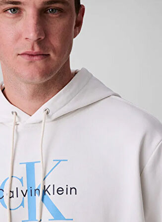 CALVIN KLEIN Erkek  Krem Sweatshirt LV04RC282G YAS