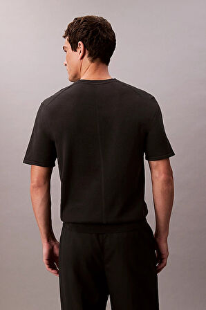 Erkek Kısa Kollu Supima Pamuklu T-Shirt - Siyah | XL