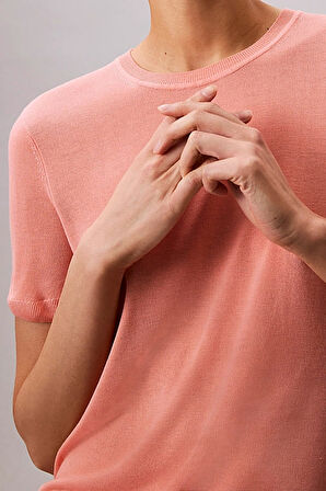 Kadın İnce Dokulu Viskoz Triko - Somon | M