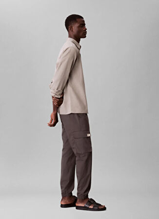 Calvin Klein Jeans Lastikli Paça Haki Erkek Kargo Pantolon LV04RC617GPAR SKNNY ELSTC RPSTP CR