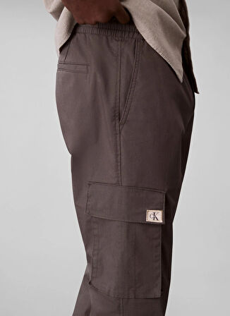 Calvin Klein Jeans Lastikli Paça Haki Erkek Kargo Pantolon LV04RC617GPAR SKNNY ELSTC RPSTP CR