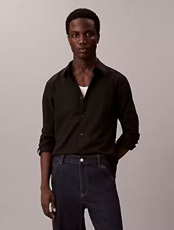 CALVIN KLEIN Erkek  Siyah Gömlek LV04LB149G UB1