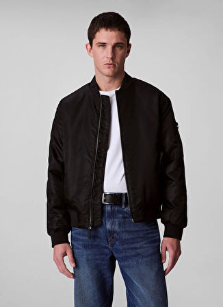 Calvin Klein Jeans Siyah Erkek Mont LV04RC526GUB1 LS JEANS HERO BOMBER