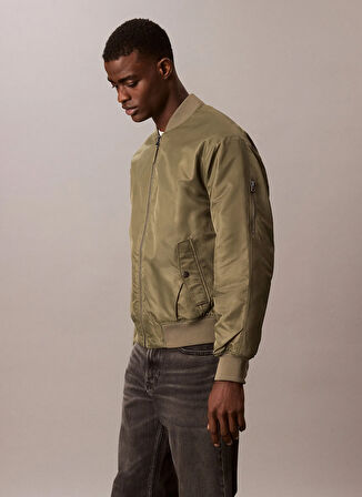 Calvin Klein Jeans Yeşil Erkek Mont LV04RC526GLDY LS JEANS HERO BOMBER