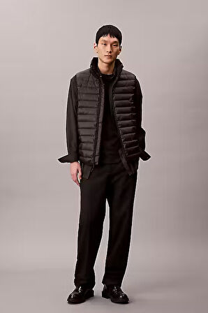 Erkek Regular Fit Kapitone Şişme Yelek - Siyah | M