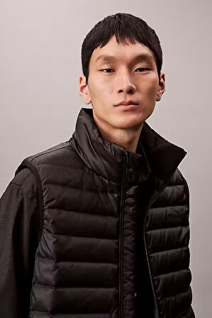 Erkek Regular Fit Kapitone Şişme Yelek - Siyah | XL