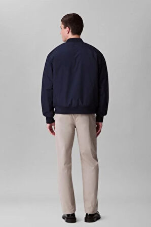 Erkek Regular Fit Ribanalı Bomber Ceket - Lacivert | XS