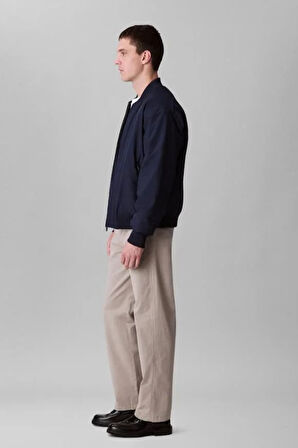 Erkek Regular Fit Ribanalı Bomber Ceket - Lacivert | XS