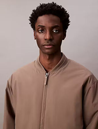 CALVIN KLEIN Erkek Yuvarlak Yaka Regular Fit Kalıp Çift Cep Gri Mont LV04LC513G PDK