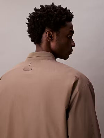 CALVIN KLEIN Erkek Yuvarlak Yaka Regular Fit Kalıp Çift Cep Gri Mont LV04LC513G PDK