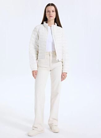 Calvin Klein Standart Beyaz Kadın Ceket LV044C513GYAS