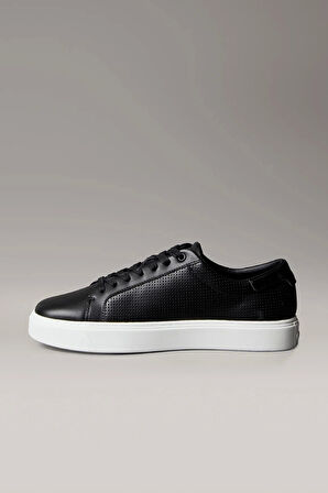 Calvin Klein Perfore Deri Bileksiz Düz Taban Erkek Sneaker HM0HM01870-0GM
