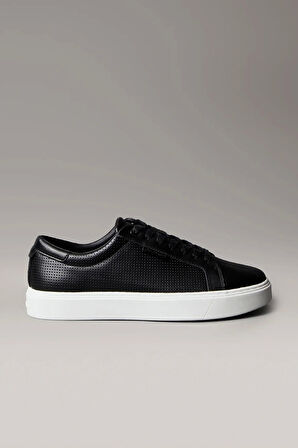 Calvin Klein Perfore Deri Bileksiz Düz Taban Erkek Sneaker HM0HM01870-0GM