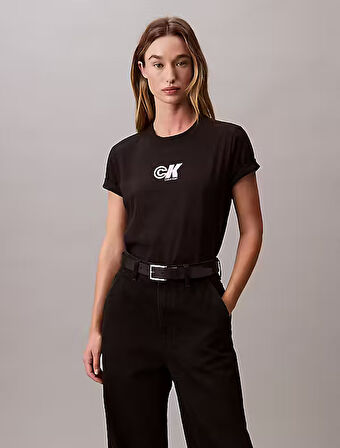 CALVIN KLEIN Kadın  Siyah T-Shirt LV047C839G UB1