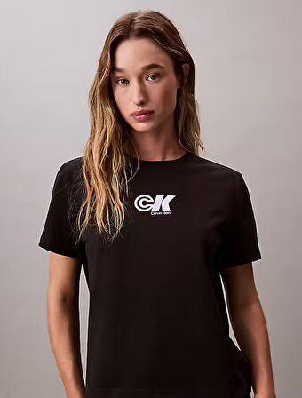 CALVIN KLEIN Kadın  Siyah T-Shirt LV047C839G UB1