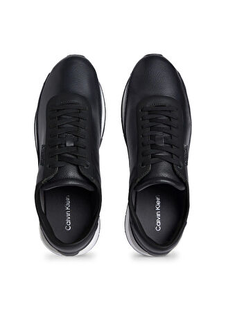 Calvin Klein Siyah Erkek Sneaker ATHLEISURE RUNNER LACEUP LTH MIX