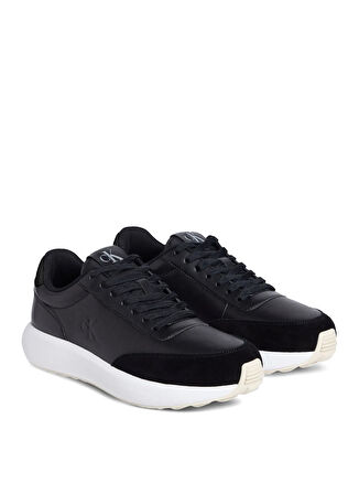 Calvin Klein Siyah Erkek Sneaker ATHLEISURE RUNNER LACEUP LTH MIX
