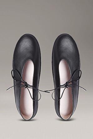 Kadın Bantlı Ballerina Mary Jane Babet - Siyah | 36