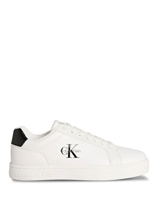 Calvin Klein Beyaz - Siyah Erkek Sneaker CLASSIC CUPSOLE MONO LTH